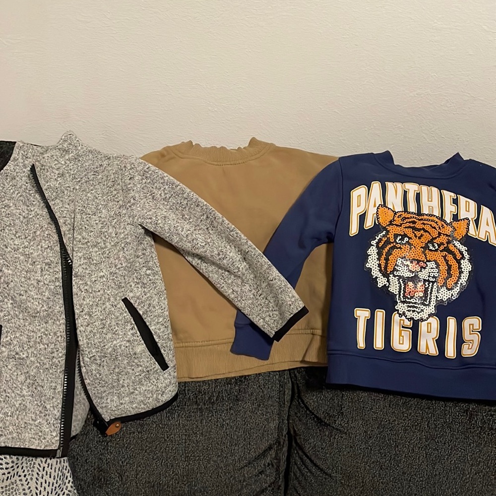 2 sweatshirt & 1 fleece sweater SOLD ‼️‼️